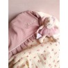 Plaid couverture doudou prénom personnalisé broderie fait main patchwork chambre bébé cadeau naissance anniversaire double
