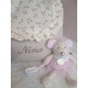 Sac dos maternelle frou frou prénom personnalisé broderie fait main enfant range doudou cadeau cartable crèche bébé petit sac