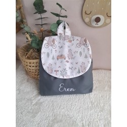 Sac à dos enfant maternelle en sergé de coton