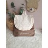 Sac dos maternelle frou frou prénom personnalisé broderie fait main enfant range doudou cadeau cartable crèche bébé petit sac