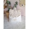 Sac dos maternelle frou frou prénom personnalisé broderie fait main enfant range doudou cadeau cartable crèche bébé petit sac