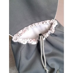 Sac dos maternelle frou frou prénom personnalisé broderie fait main enfant range doudou cadeau cartable crèche bébé petit sac