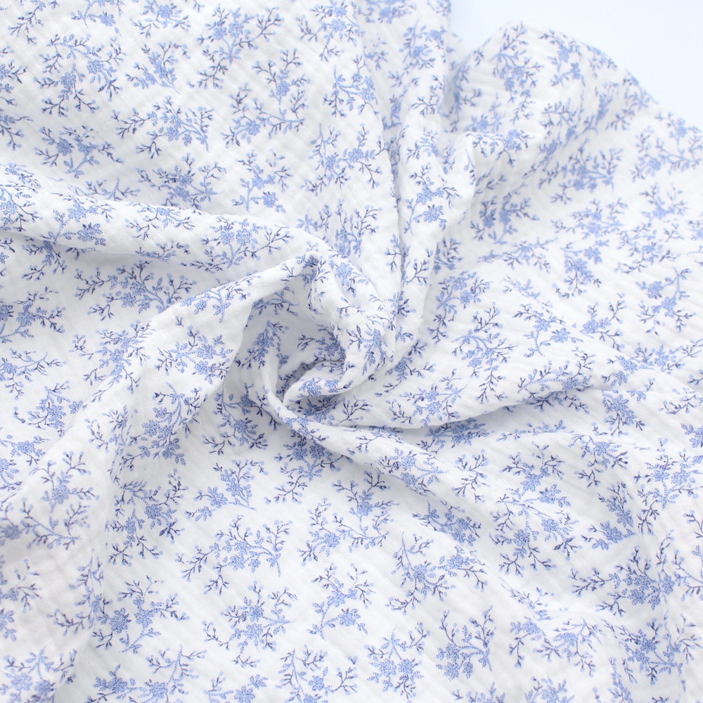 Double gaze Colette bleu