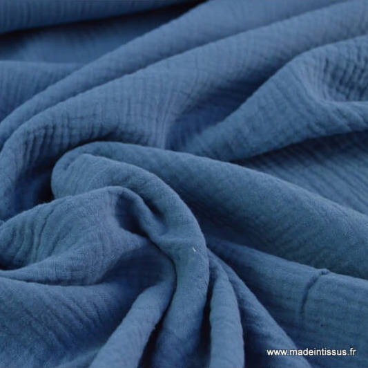 Double gaze bleu denim