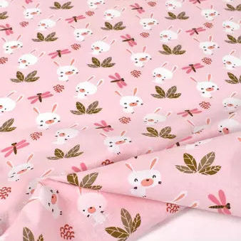 Motifs lapin rose