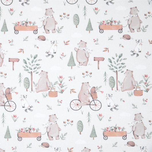 Motifs oursons à vélo