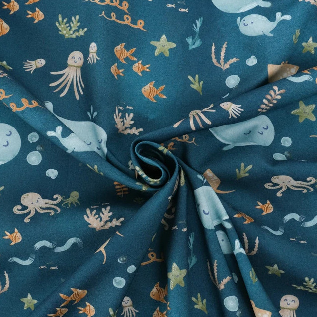 Motifs Tissu animaux marins