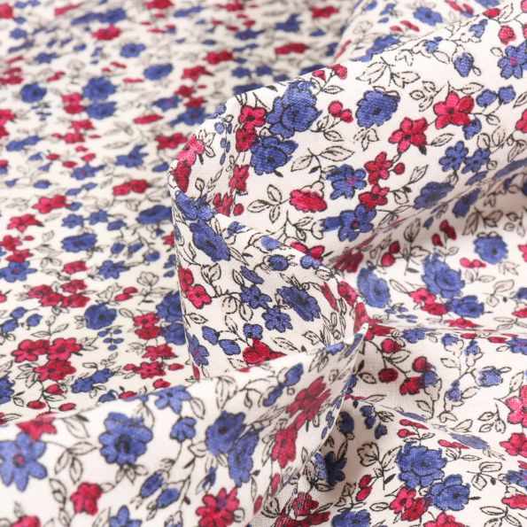 Motifs fleurs Léonie mauve