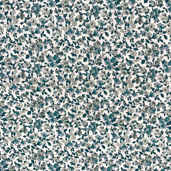 Motifs fleurs Léonie vert