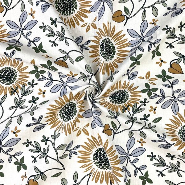 Motifs fleurs paquerettes