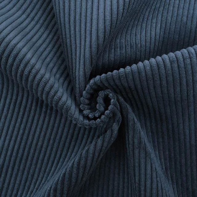 Velours cotele bleu nuit