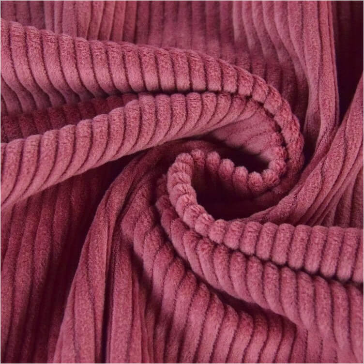Velours cotele vieux rose