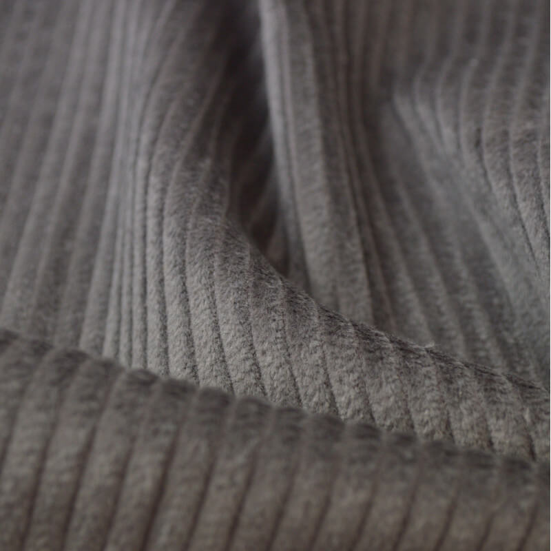 Velours cotele taupe