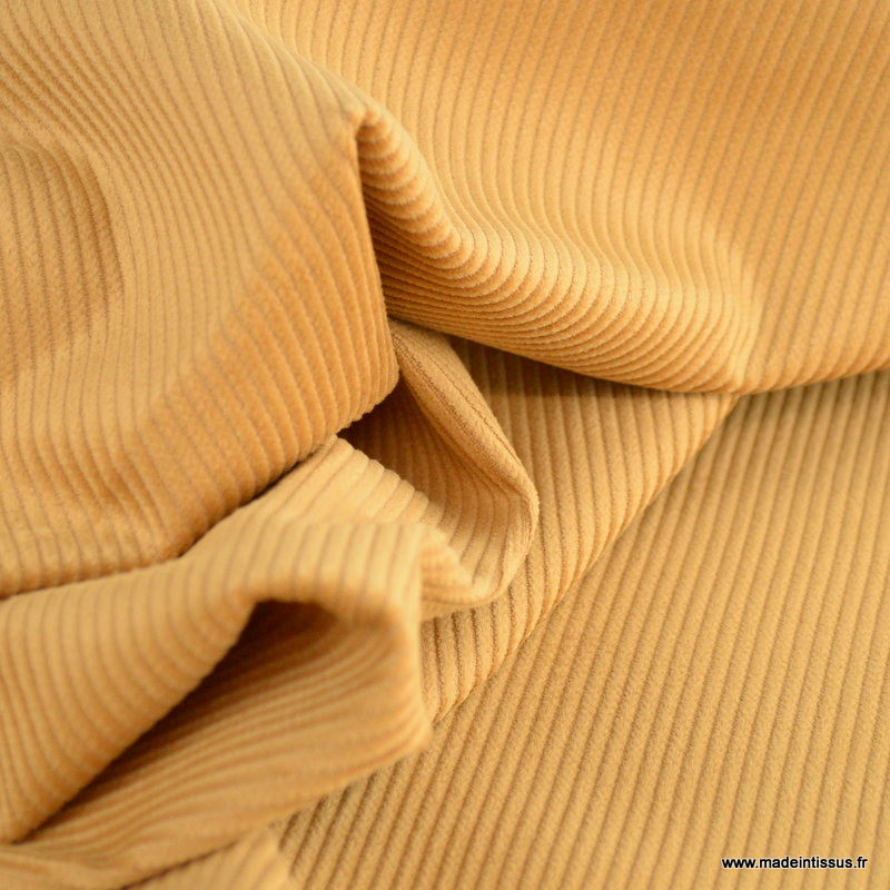 Velours fin camel