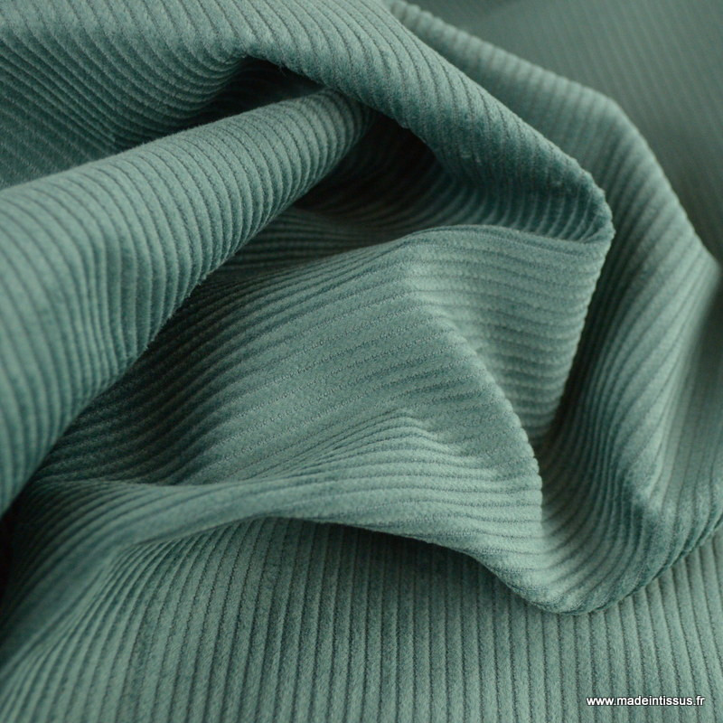 Velours fin vert thym